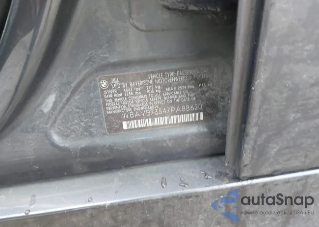 WBAVB73547PA88620: 44485738