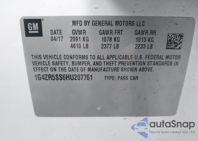 1G4ZR5SS6HU207761: 44485910