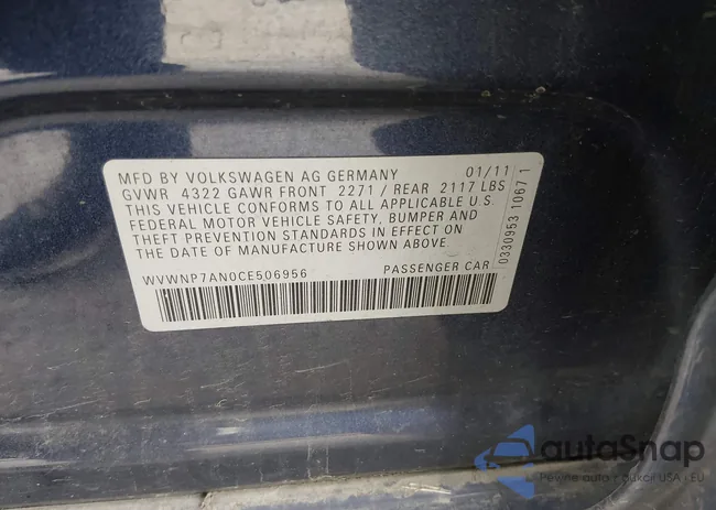 WVWNP7AN0CE506956: 44485988