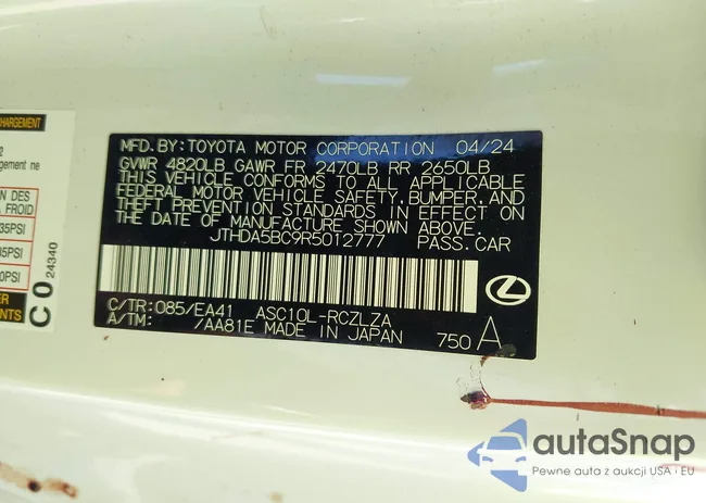 JTHDA5BC9R5012777: 44486066