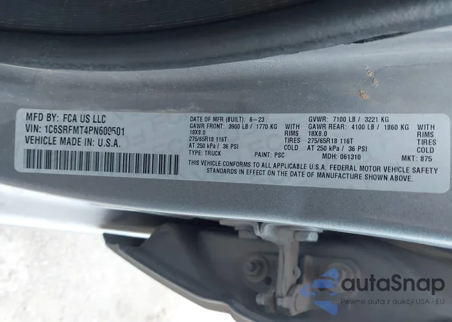 1C6SRFMT4PN600501: 44486123