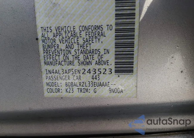 1N4AL3AP5EN243523: 44486252