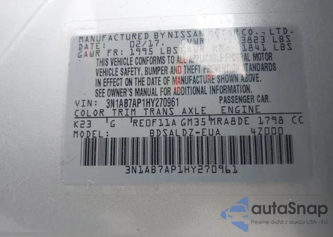 3N1AB7AP1HY270961: 44485445