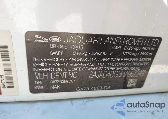 SAJAD4BG3HA967249: 44485486