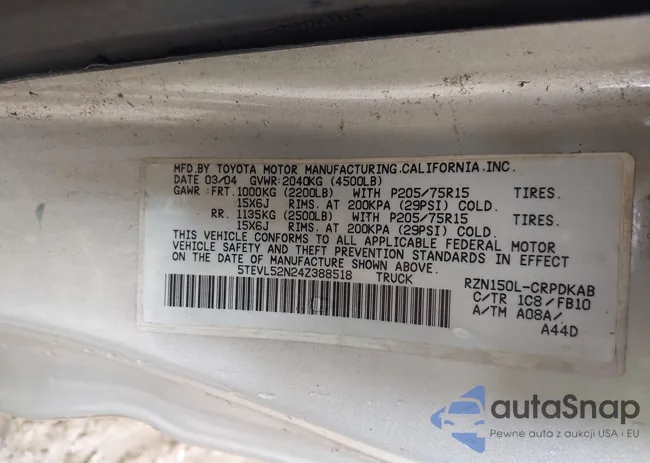 5TEVL52N24Z388518: 44485540