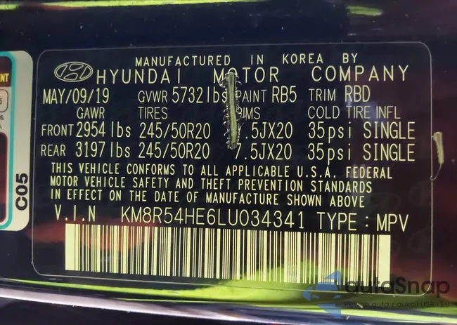 KM8R54HE6LU034341: 44486706