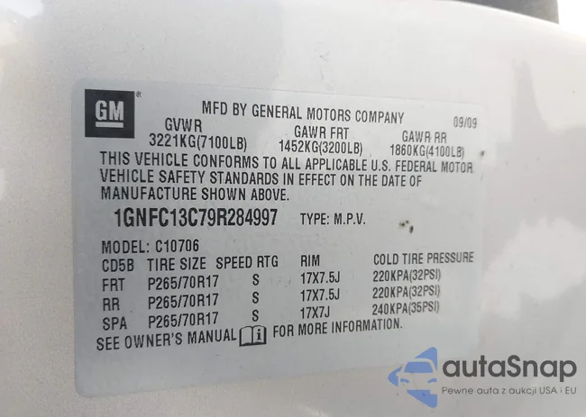 1GNFC13C79R284997: 44486783