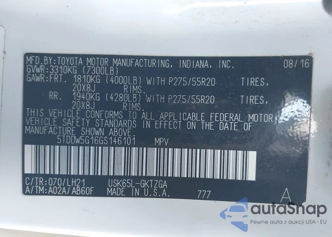 5TDDW5G16GS146101: 44486930