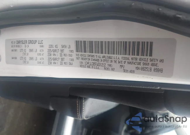 1C4PJLCB5FW531212: 44487015