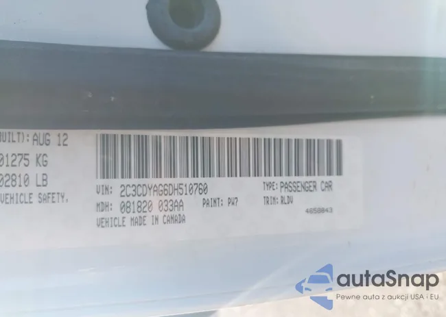 2C3CDYAG6DH510760: 44487028