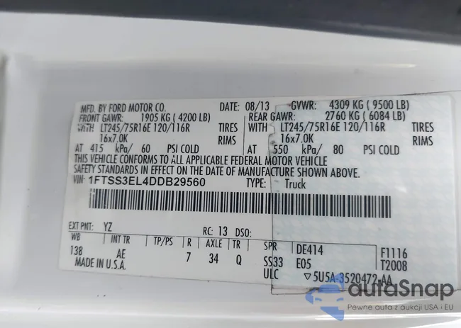 1FTSS3EL4DDB29560: 44487069