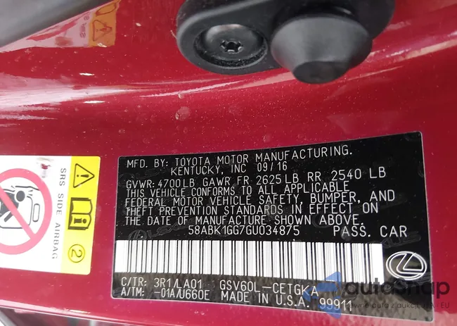 58ABK1GG7GU034875: 44487093