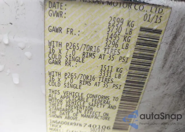 1N6AD0ER9FN740106: 44487126