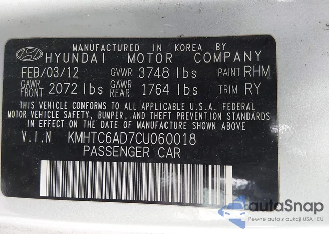 KMHTC6AD7CU060018: 44487149