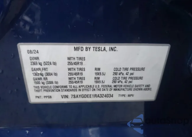 7SAYGDEE1RA324034: 44487245