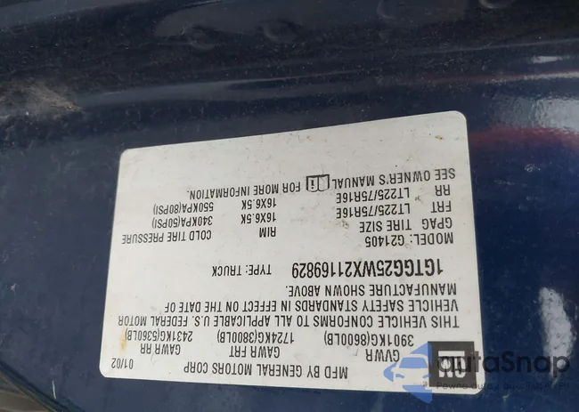 1GTGG25WX21169829: 44486471