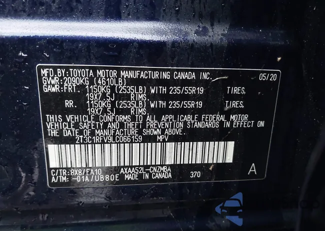 2T3C1RFV9LC066159: 44486505