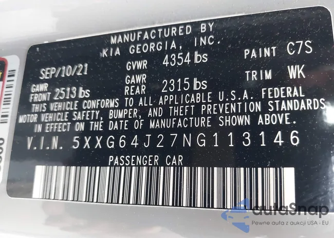 5XXG64J27NG113146: 44486507