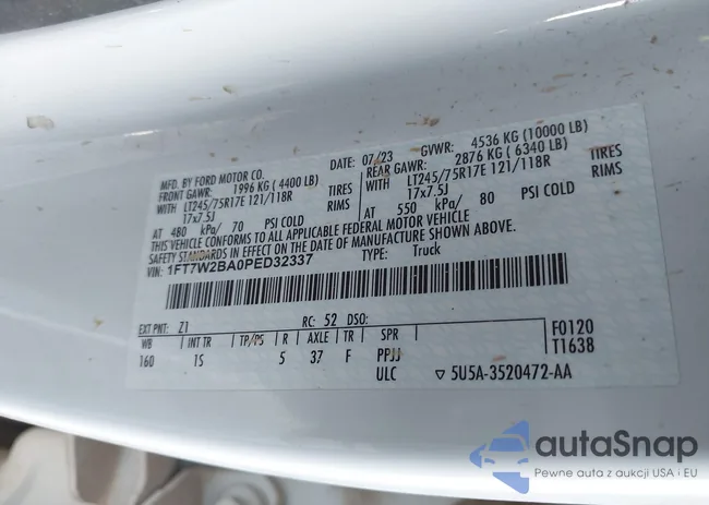 1FT7W2BA0PED32337: 44486520