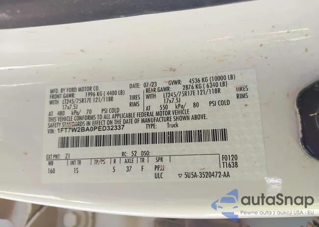 1FT7W2BA0PED32337: 44486520