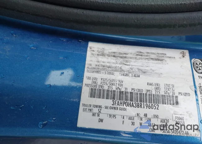 3FAHP0HA3BR196052: 44486600