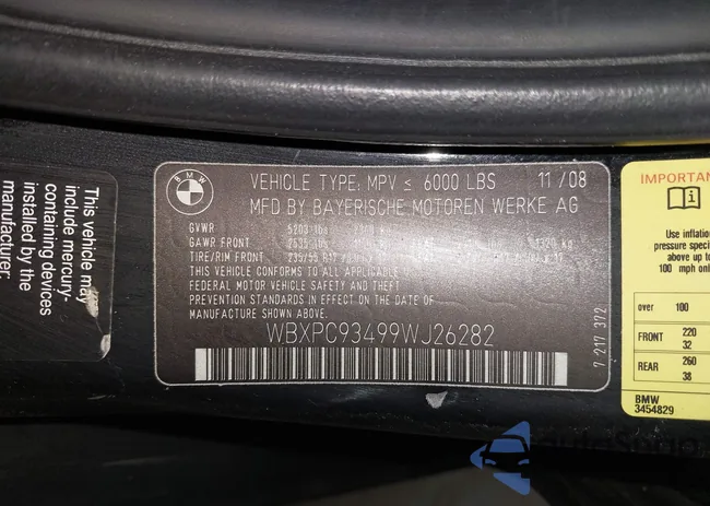 WBXPC93499WJ26282: 44486633