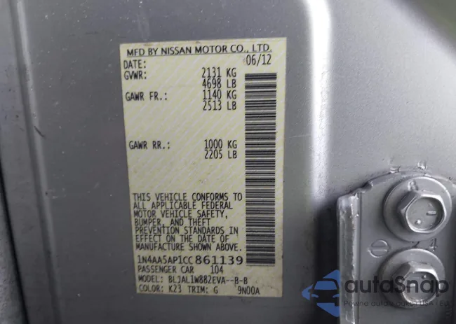 1N4AA5AP1CC861139: 44487809