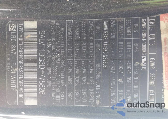 SALVT1BG3DH775826: 44487837