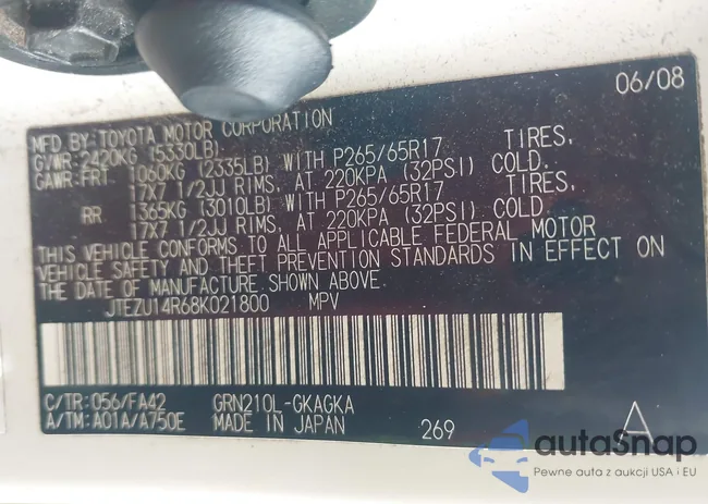 JTEZU14R68K021800: 44487874