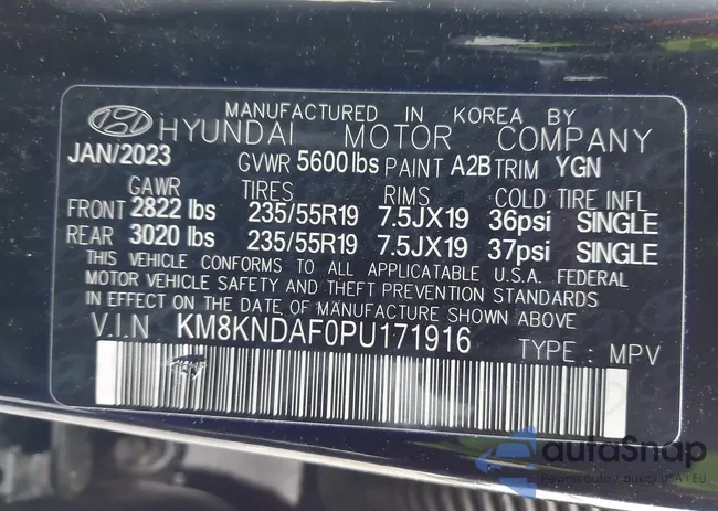 KM8KNDAF0PU171916: 44487897