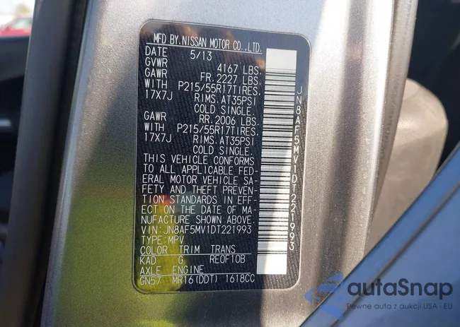 JN8AF5MV1DT221993: 44487992