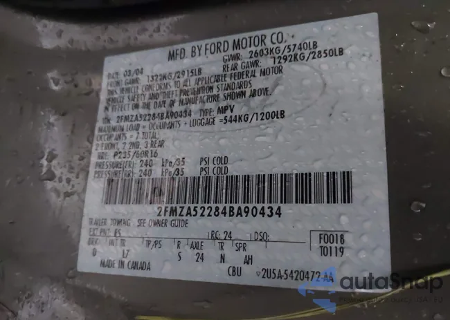 2FMZA52284BA90434: 44488201