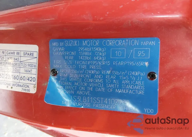 JS3LB11S5T4102938: 44488287