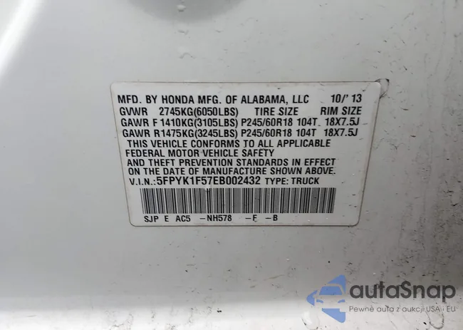 5FPYK1F57EB002432: 44487319