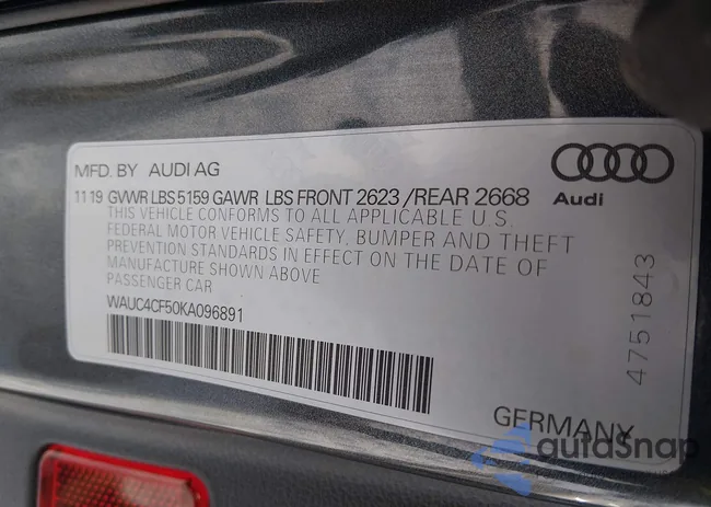 WAUC4CF50KA096891: 44487434