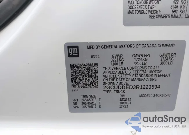 2GCUDDED3R1223594: 44487535