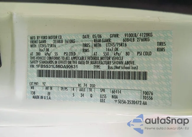 1FBSS31L66DA90631: 44487615