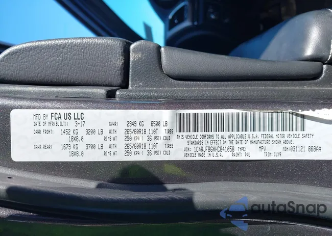 1C4RJFBGXHC841058: 44487650