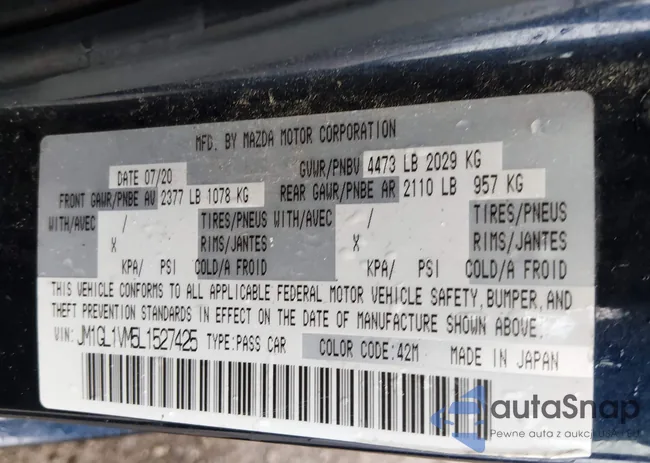 JM1GL1VM5L1527425: 44487686