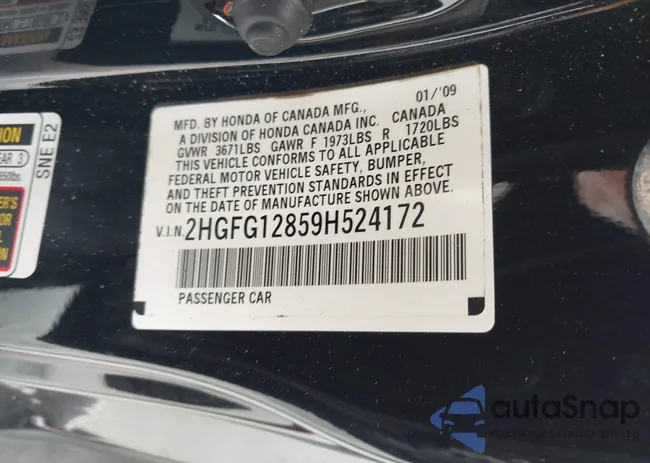 2HGFG12859H524172: 44488858