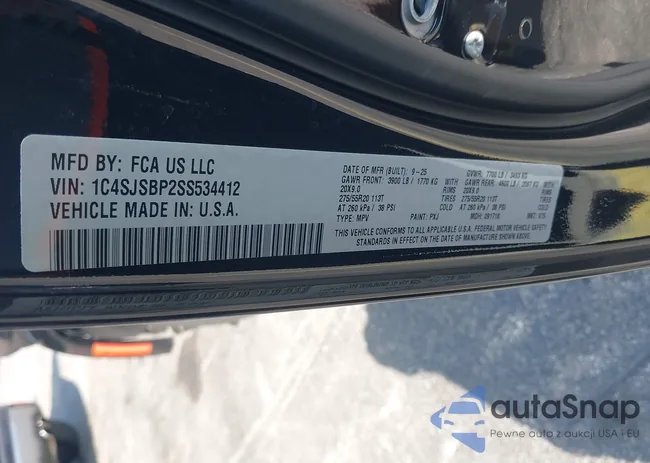 1C4SJSBP2SS534412: 44488938