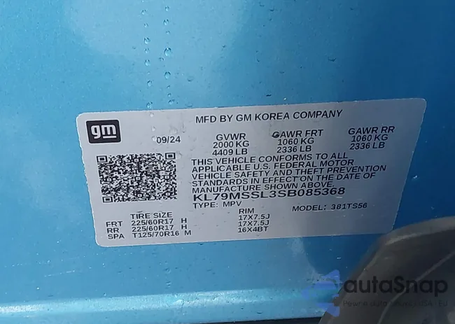 KL79MSSL3SB085368: 44488969