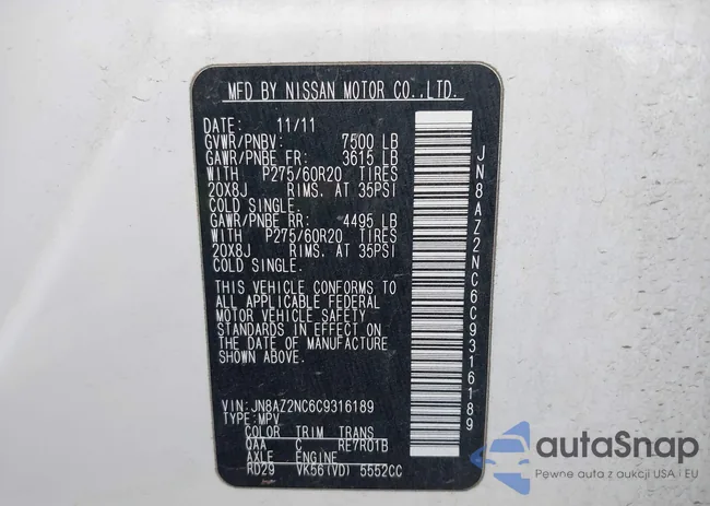 JN8AZ2NC6C9316189: 44488302