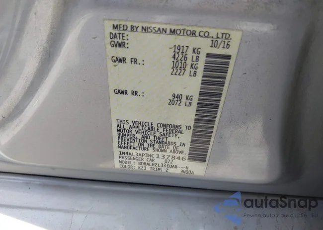 1N4AL3AP3HC137846: 44488335