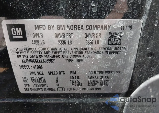 KL4MMCSLXLB065021: 44488494