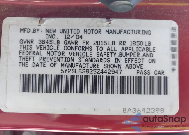 5Y2SL63825Z442947: 44489860