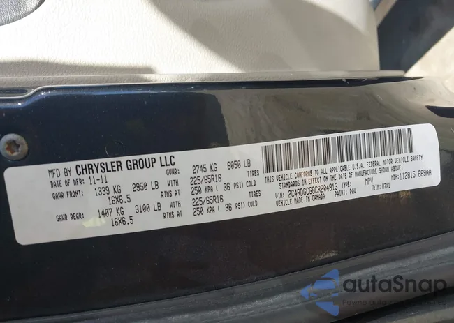 2C4RDGCG8CR204813: 44489919