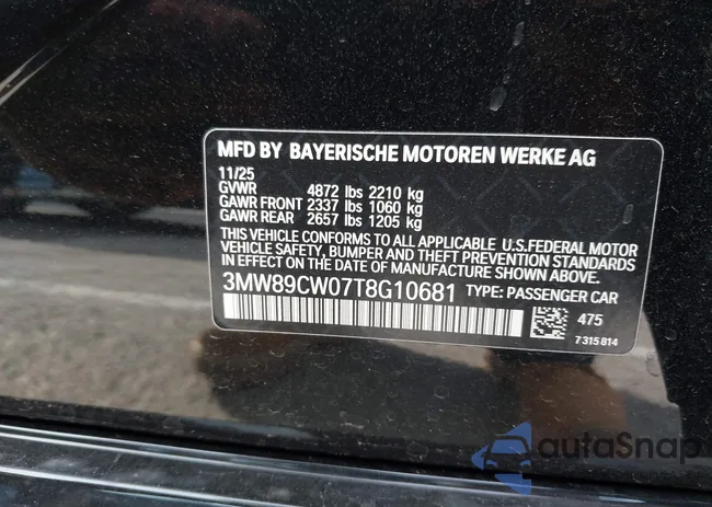 3MW89CW07T8G10681: 44490106