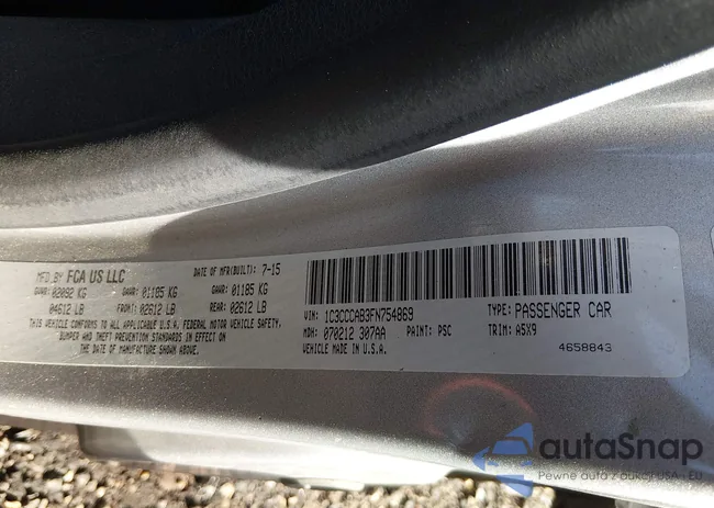 1C3CCCAB3FN754869: 44489335