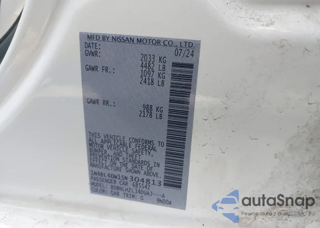 1N4BL4DW1SN304813: 44489354